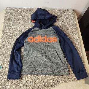 Adidas Hoodie, Performance Pullover, Fleece Lined Boys‎ 8 FAST SHIPPING